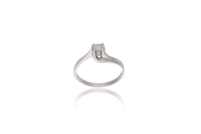 Anello con diamante - Asta Preziosi