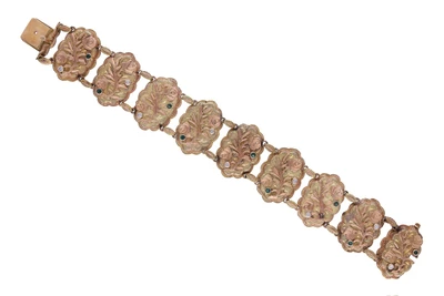 Bracciale con diamanti e smeraldi - Asta Preziosi