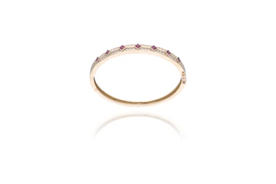 Bracciale con rubini e diamanti - Asta Preziosi