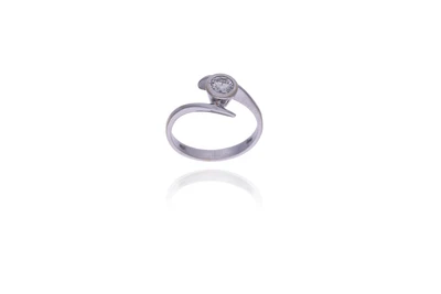 Anello con diamante - Asta Preziosi