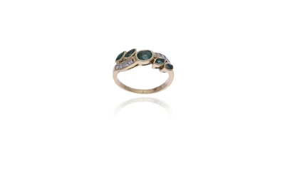 Anello con smeraldi e diamanti - Asta Preziosi