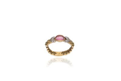 Anello con tormalina e diamanti - Asta Preziosi