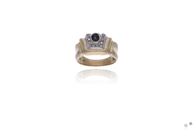 Anello con zaffiro e diamanti - Asta Preziosi