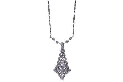 Collana con centrale con diamanti - Asta Preziosi
