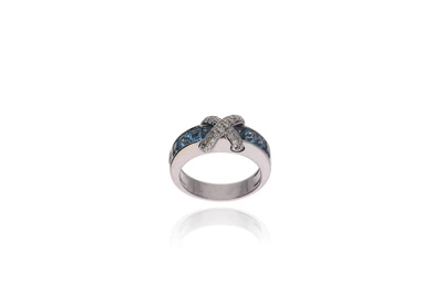 Anello con diamanti, topazi e pietre - Asta Preziosi