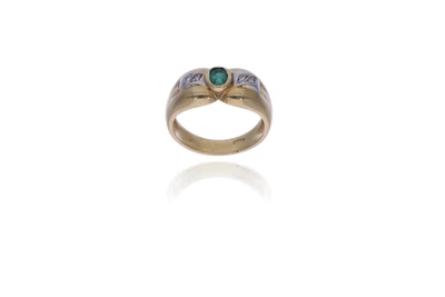 Anello con smeraldo e diamanti - Asta Preziosi