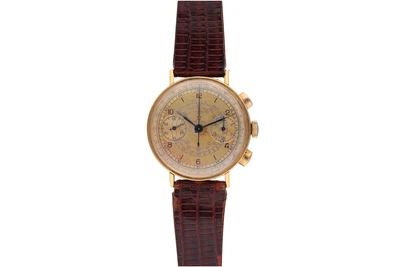 Omega, cronografo in oro - Asta Preziosi