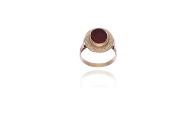 Anello con calcedonio - Asta Preziosi