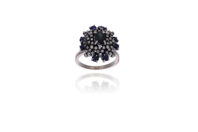Anello con zaffiri e diamanti - Asta Preziosi
