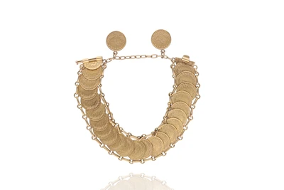 Bracciale con medaglie in oro - Asta Preziosi
