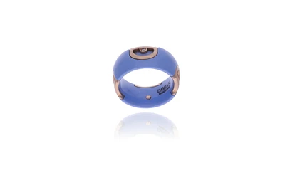 Damiani D.Icon anello in ceramica con diamante e parte in oro - Asta Preziosi