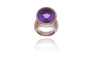 Anello con ametista - Asta Preziosi