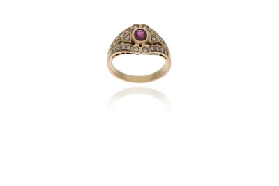 Anello con rubino e diamanti - Asta Preziosi Anello con rubino e diamanti - Asta Preziosi