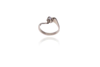 Anello con diamante - Asta Preziosi