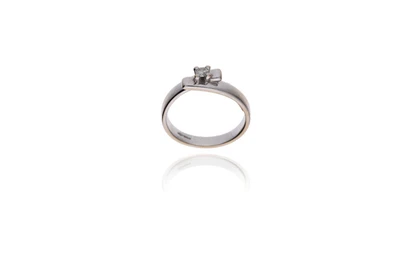 Anello con diamante - Asta Preziosi