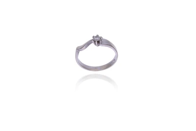Anello con diamante - Asta Preziosi