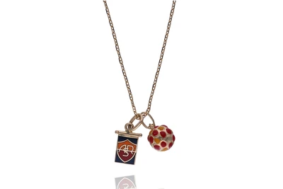 Collana con due ciondoli con smalti - Asta Preziosi