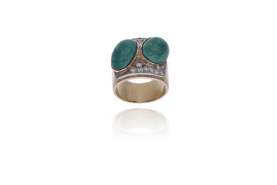Anello con diamanti e pietre - Asta Preziosi