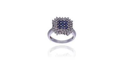 Anello con zaffiri e diamanti - Asta Preziosi