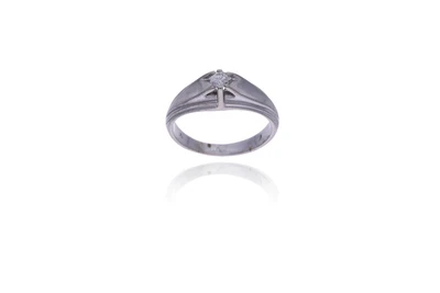 Anello con diamante - Asta Preziosi