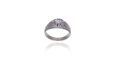 Anello con diamante - Asta Preziosi