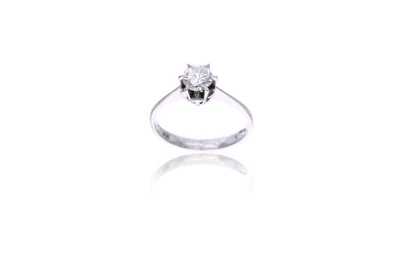 Anello con diamante - Asta Preziosi