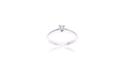 Anello con diamante - Asta Preziosi