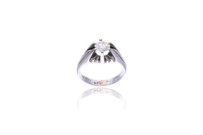 Anello con diamante - Asta Preziosi
