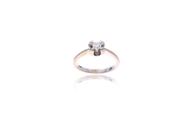 Anello con diamante - Asta Preziosi