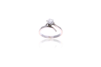 Anello con diamante - Asta Preziosi