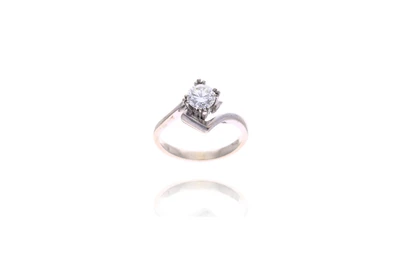 Anello con diamante - Asta Preziosi