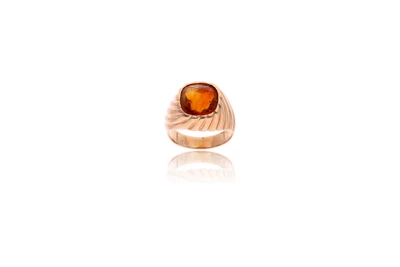 Anello con quarzo citrino - Asta Preziosi