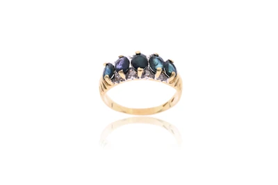 Anello con zaffiri e diamanti - Asta Preziosi