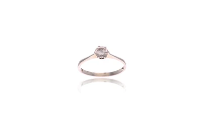 Anello con diamante - Asta Preziosi