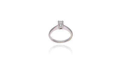 Anello con diamante - Asta Preziosi