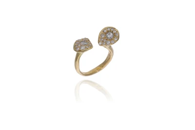 Anello con diamanti e pietra - Asta Preziosi