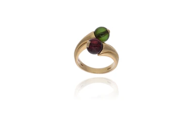 Bulgari collezione Bypass, anello con tormaline - Asta Preziosi