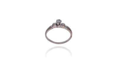 Anello con diamante - Asta Preziosi