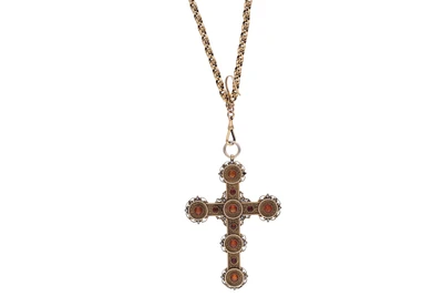 Collana con pendente con quarzi e microperle - Asta Preziosi