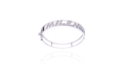 Bracciale con diamanti, - Asta Preziosi