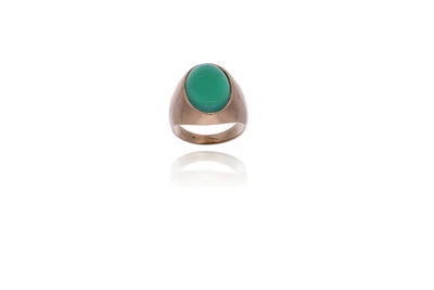 Anello con calcedonio - Asta Preziosi