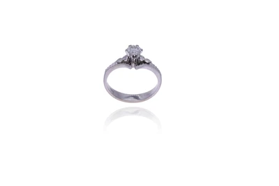 Anello con diamante - Asta Preziosi