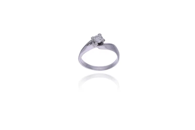 Anello con diamante - Asta Preziosi