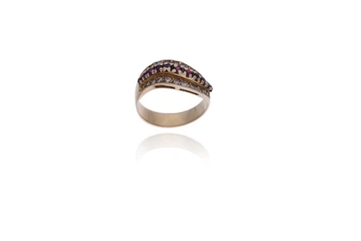 Anello con diamanti e pietre - Asta Preziosi