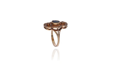 Anello con zaffiro e diamanti - Asta Preziosi