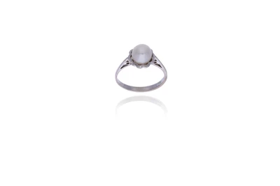 Anello con perla coltivata - Asta Preziosi