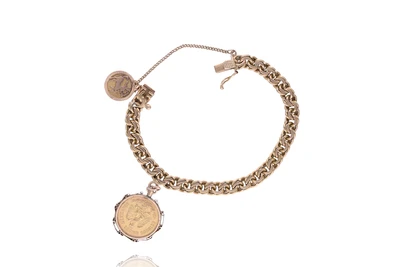 Bracciale con pendenti in oro - Asta Preziosi