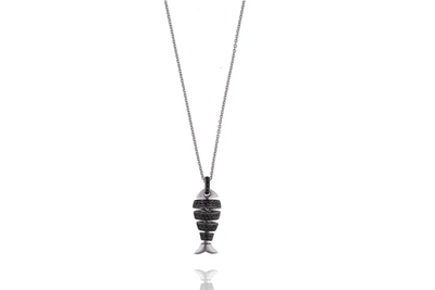 Collana con ciondolo con diamanti neri - Asta Preziosi