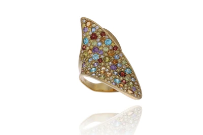 Anello con granati e pietre - Asta Preziosi
