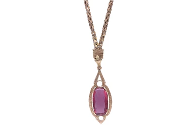 Collana con pendente con tormalina - Asta Preziosi